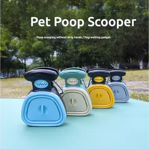 Pooper Scooper, Portable Foldable Dog Waste Pickup Tool With Poop Bags, Multiple Sizes Colors For Outdoor Walking,Ortable Pet Waste Pickup Tool With Bags