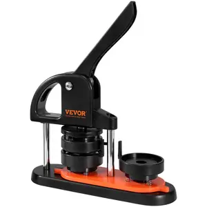 TikTokShopBlackFridayVEVOR Button Maker Machine, 2.28 inch/58mm Pin Maker with 100pcs Button Parts, Ergonomic Arc Handle Punch Press Kit, Button Maker with Panda Magic Book, For Children DIY Gifts and Christmas