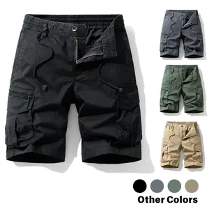 Men’s 3-Pack Camouflage Cargo Shorts with Multiple Pockets Drawstring Elastic Waistband Durable Breathable for Everyday Outdoor Casual Wear in Various Colors Tropical Menswear Stylish