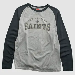 New Orleans Saints 2000s Pullover T-Shirt - Gray - S