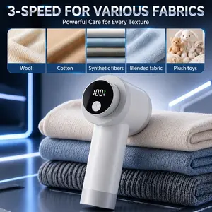 Rechargeable Electric Fabric Shaver, Portable Lint Remover for Clothes and Furniture, Efficient Fuzz Remover for Sweaters Blankets Couch, Practical Home Gift for Mom Dad Parents