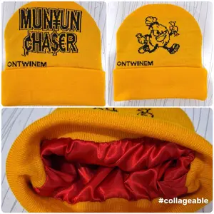 Munyun Chaser Full Knit and Satin Beanie - Comfortable Fit, Ideal for Cold Weather, Versatile Style