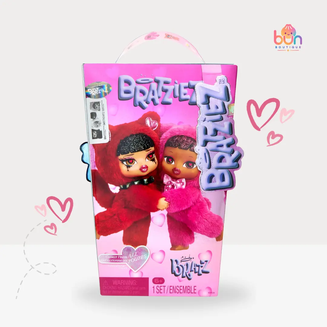 Bratz Bratziez SweetHeartz Series Plush Figure Blind Box Keychain, Cute Soft Fuzzy Collectible Key Ring Accessory for Summervibes, Cute Soft Keychains