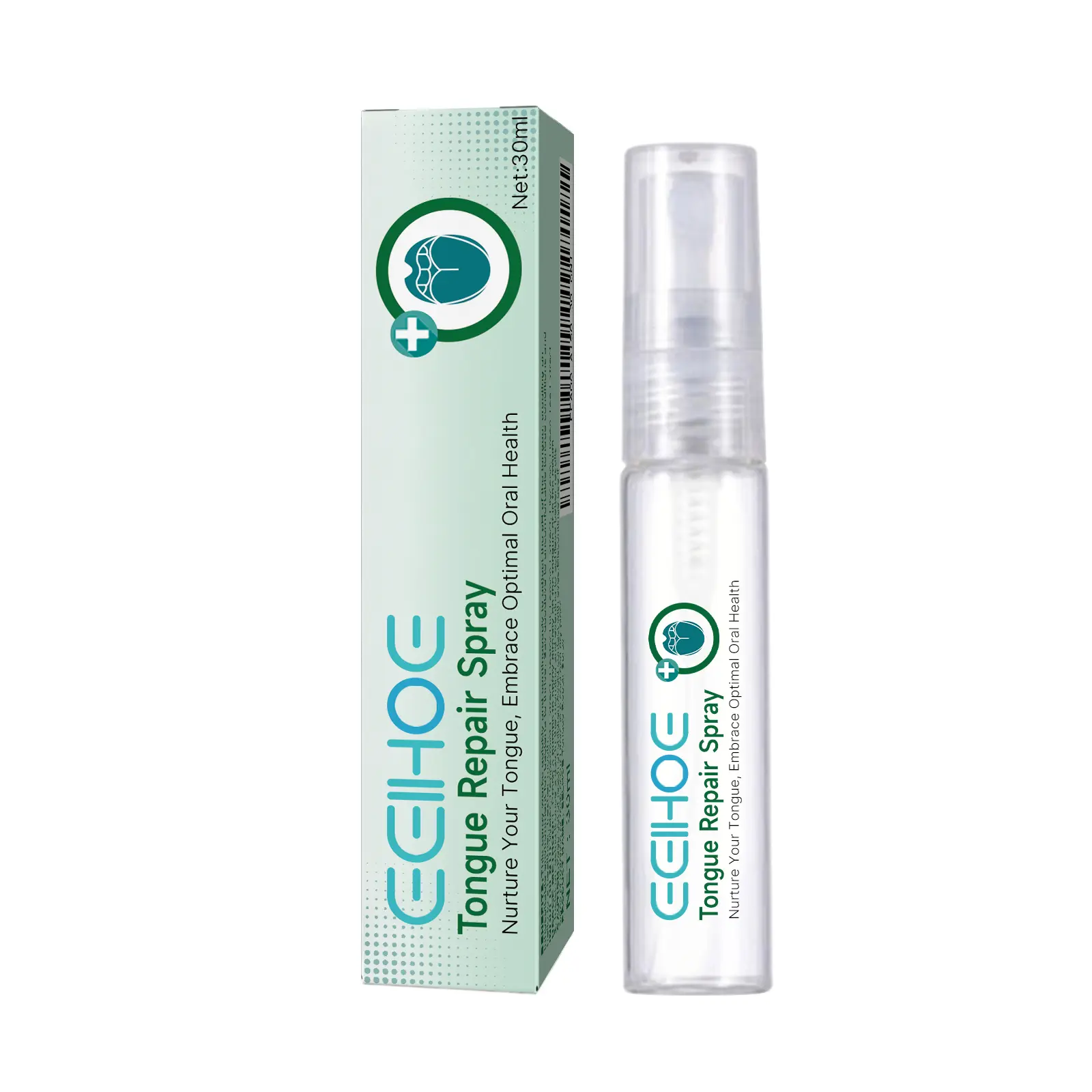 Tongue Repair Spray, Oral Care Spray for Tongue Comfort, Fresh Breath, Dryness & Cracked Tongue Relief