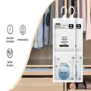 8-Pack Desiccant Kit, Efficient Humidity Absorber for Closet, Clothes, Shoes, Bathroom, Kitchen, Prevents Mold and Odors, Unscented