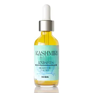 Beard Oil Kashmiri Knights - Sandalwood Vanilla Infused, Promotes Growth, Nourishes for Well-Groomed Look Gentle Nourishing Scented Hair Care Comfort
