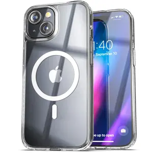 For Apple iPhone 17 17e Air 16 16e 15 Plus 15 14 13 Mini 12 11 Pro Max Case Shockproof Transparent Slim Clear Cover Compatible With MagSafe