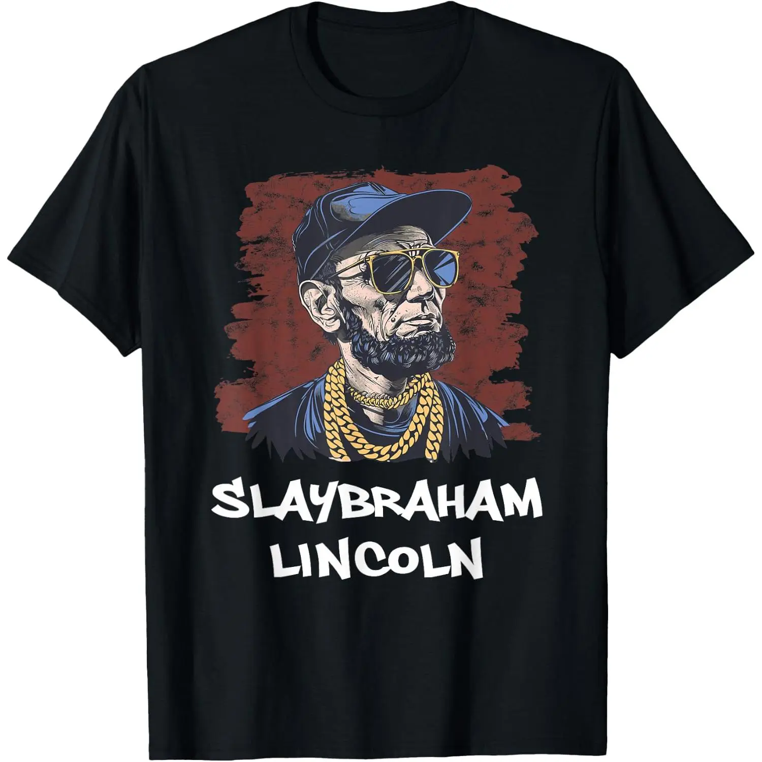 Women's 100% Cotton Short Sleeve Vintage Casual Wear Graphic Print Funny Abraham Lincoln USA President T-Shirt