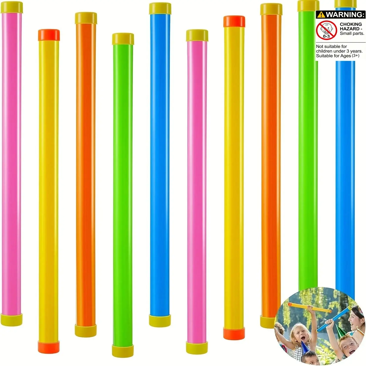 10 Pack Prank Sound Tubes Toy, Pop Tube, Creative Noise Maker Gag Gift Prank Props, Funny Fart Effect Pipe, Perfect for Halloween Christmas Parties