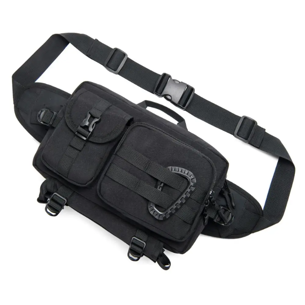 Men's Crossbody Bag, Waist Pack, Bumbag, Multi-Functional Sports Chest Bag, Cycling Waist Bag, Nylon Fanny Pack, Casual Style, Nylon Material