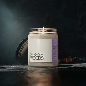 Serene Woods Candle - White Sage and Lavender Aromatherapy Blend