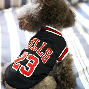 Basketball Team Uniforms, Pet Dog Cat Two-Leg Sports Style Clothes, Suitable for Teddy Bichon Pomeranian Chihuahua Yorkie Poodle