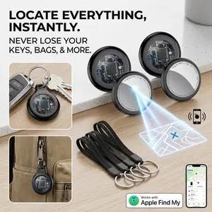 [Summervibes] Tukio TX02 Mini GPS Tracker for Cars & Pets, Find My Compatible Anti-Lost Tag (iOS Only), No Monthly Fees, IP67 Waterproof, Replaceable Battery, Portable Tracking Device