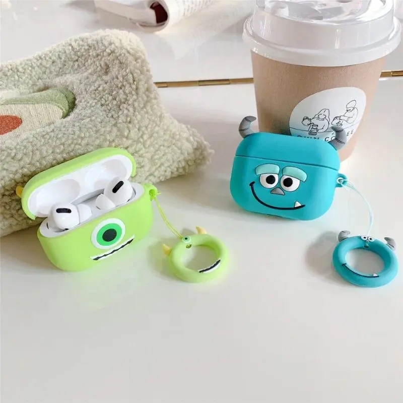 Cartoon Monster Silicone Case for AirPods Pro2 Airpod Pro 1 2 3 Bluetooth Earbuds Charging Box Protective Earphone Case Cover