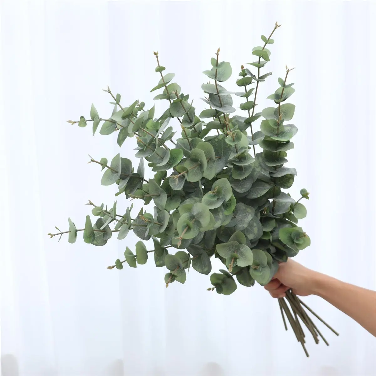 Artificial Eucalyptus Bouquet, Faux Eucalyptus Leaves Bouquet, Decorative Flowers for Wedding & Party & Home Decor, Fruit, Plastic Floral Plant, Eucalyptus Faux Plants, Home Decoration Bouquet