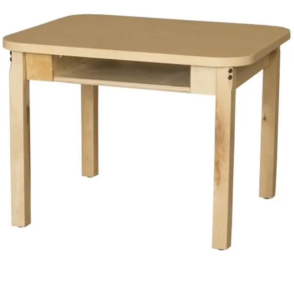 Wood Designs HPL2430DSKC14 24x30 in. Synergy Maple Laminate Deep Desk - Commercial Office Furniture, Hardwood Legs, Engineered Wood, Assembly Required, Durable Desks & Workstations, Classroom Use for Students, Promotes Collaboration, Keeps Tools Close By,