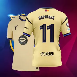 11# Raphinha 25-26 Season Away Short Sleeve Soccer Jersey Fans Version Football Jersey