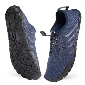 Women's Water Quick-Dry Stream Tracing Shoes, Breathable Mesh Fabric, Striped Pattern, Swimming, Hiking and Beach Activities