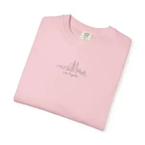 Skyline Tee: Los Angeles - Minimalist Cityscape Graphic T-Shirt, Ultra-Soft Cotton Blend, Crew Neck, Short Sleeve, Unisex Fit, Perfect for Casual Outfits & Travel Days