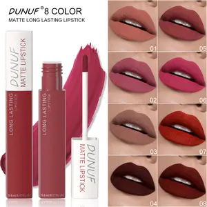 DUNUF Velvet matte matte long-lasting lip gloss, providing long-lasting makeup without smudging, waterproof and non-tarnishing. An elegant lip gloss that enhances complexion and is a TikTok beauty hit fashion item.