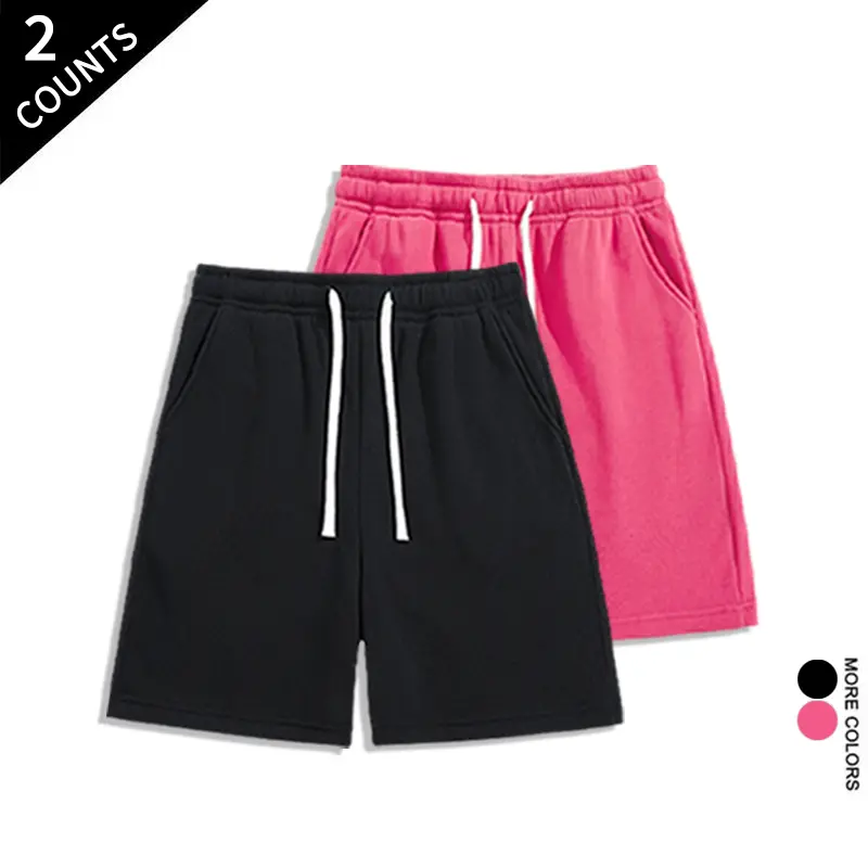 Summer 2026 fashion shorts set: two comfortable drawstring athletic shorts, suitable for everyday wear and workouts.