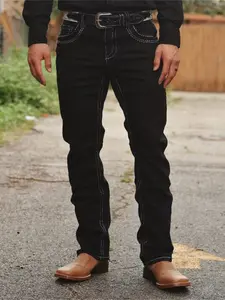 Men's Y2K Loose-Fitting Denim Jeans, Casual Straight-Leg Design for All Seasons, Trendy and Stylish Wash Jeans