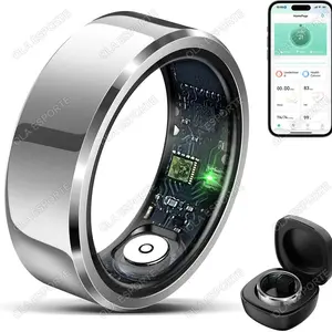 Ola Esporte Smart Ring Blood Pressure Heart Rate Sleep Monitoring IP68 Waterproof Multi-sport Mode for Men Women Slim PU Elastic Nylon memory wrist blood pressure monitor watch AI Camera Glasses with Translation Bluetooth Wireless language real-time
