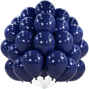 PartyWoo Navy Blue Balloons 100pcs 12 Inch Dark Blue Latex Helium Balloons for Graduation New Year Wedding Sports Theme Boy Baby Shower Men Birthday Bachelorette Party Decorations Blue-Z90