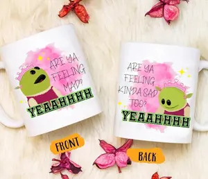 Are You Feeling Mad, Nanalan Meme, Nanalan Peepo Mug, Cute Meme Mug, Girl Birthday Gift, Who's That Wonderful Girl Mug,Funny Meme Mug
