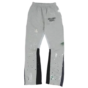 GALLERY DEPT PAINTED GREY FLARE SWEATPANTS