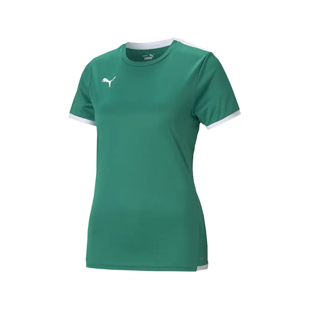 PUMA Womens Teamliga Crew Neck Short Sleeve Jersey Soccer Cleats  - Green