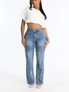 Home Is My Mom Stretch Jeans - Medium Wash