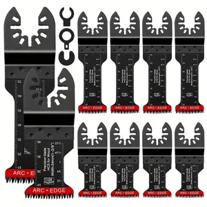 10 Piece Coarse Tooth Extended Straight Saw Blade Set, Multi-Purpose Electric Motor Accessories, Durable & Efficient Cutting Tools, Replacement Blades