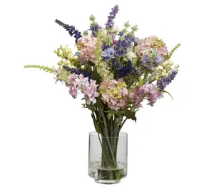 Lavender and Hydrangea Silk Arrangement by Nearly Natural