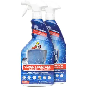 Glass & Surface Cleaner and Repellent 32 fl. oz. Cleans and Protects against future dirt on multi surfaces by UNELKO- Clean-X (2)