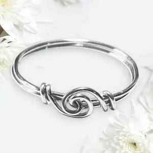 L. Jenkins Designs Sterling Silver Thumb Ring Handcrafted with Love Knot Unisex Accessory Available in Sizes 4 to 12 in Sterling Silver Jeweler's Wire