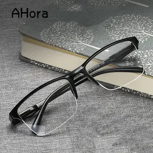 Ahora Ultralight Square Half Frame Reading Glasses Presbyopic Glasses Men Women +0.25 0.5 0.75 1 1.25 1.5 1.75 2 2.25 2.5 2.75 3