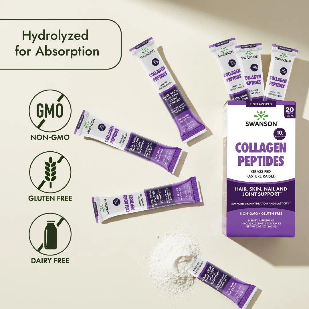 Collagen Peptides Stick Packs - Unflavored Collagen Peptides Stick Packs - Unflavored
