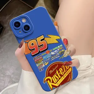 Lightning 95 McQueen Theme for iPhone 11 12 13 14 promax 15 16 17 Pro Max Plus Air & Samsung S21 S22 S23 S24 S25 S26 Ultra Plus FE, Stylish TPU Slim Shockproof Protective Soft Cover, Perfect Gift