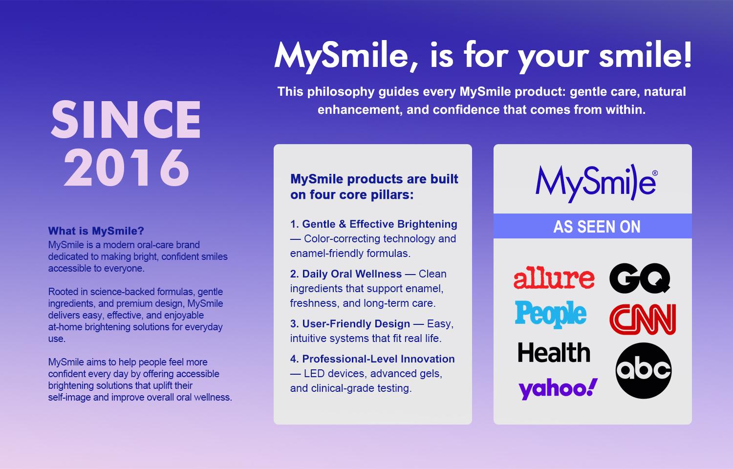 MySmile Essential Sonic Electric Toothbrush - 45,000 VPM Motor, 5 Modes & 3 Brush Heads (Free nHA Toothpaste Gift)