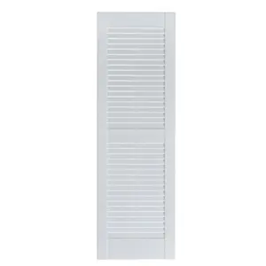 Perfect Shutters IL501547049 Premier Louver Exterior Decorative Shutter, Paintable - 15 x 47 in.