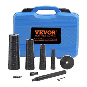 52PCS Comprehensive Custom Bushing Bearing & Seal Driver Tool Kit, Metric Discs (18-65mm, 74mm) for Transmission Wheel Axle Bearing Race Installation & Removal, Bush Puller & Press Tool, Comprehensive Set