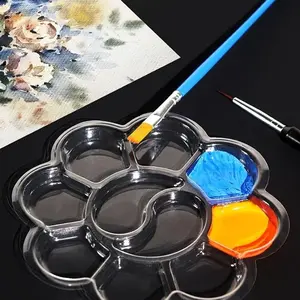 Paint Mixing Palette Set, 50pcs/set Transparent Portable Soft Thin Palette for Watercolor, Gouache Artistic Painting, Art Supplies