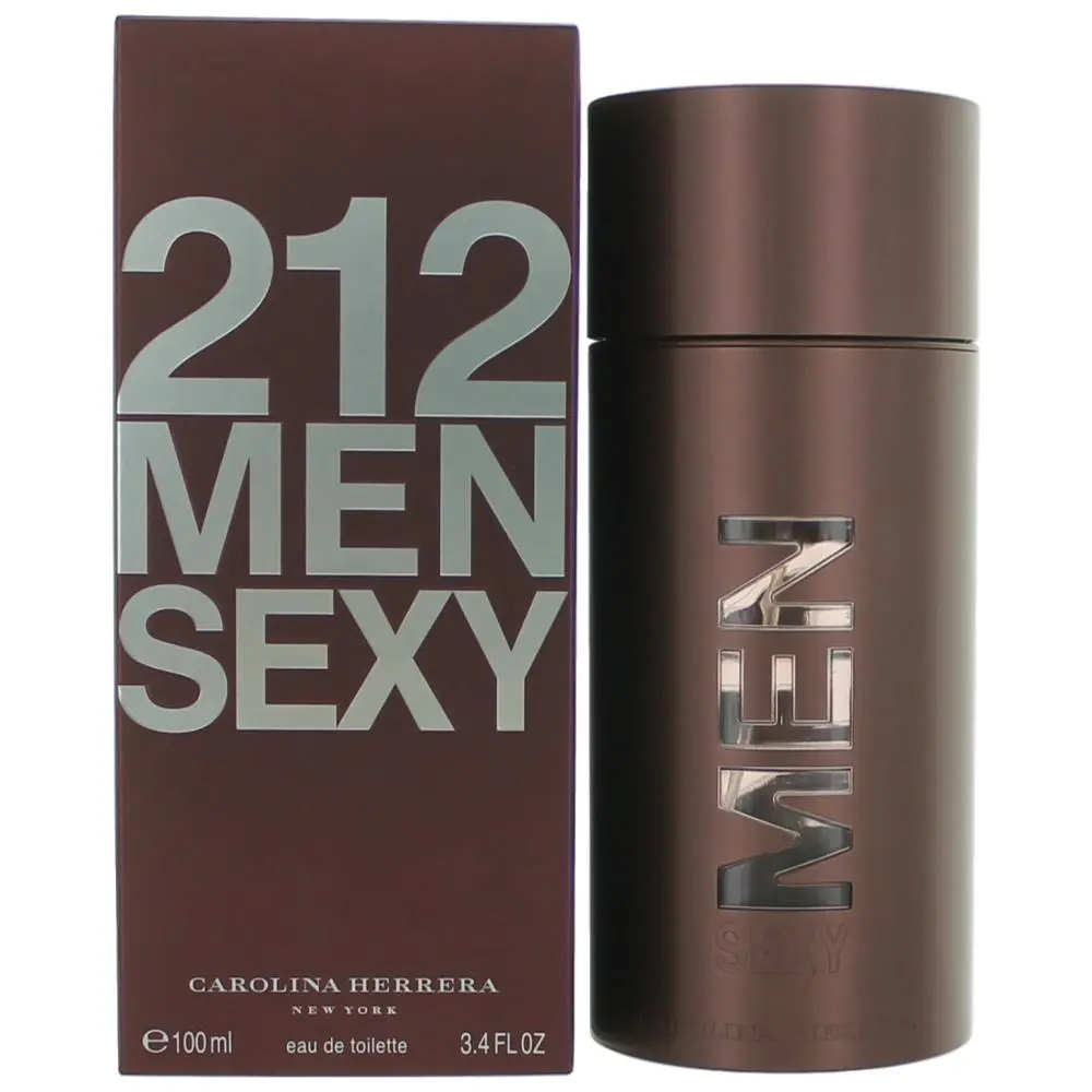 212 Sexy by Carolina Herrera, 3.4 oz EDT Spray for Men Fragrance For Men Cologne Perfume Edt Scented Cologne Edt Edp Spray Bold Scent Colognes