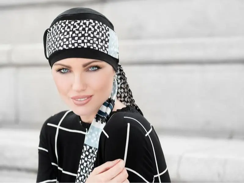 Yanna Bamboo Chemotherapy Headwear & Scarf for Women with Cancer Hair Loss or Alopecia - 95% Bamboo, 5% Spandex, Average Size (54-57cm / 21.25-22.5in)