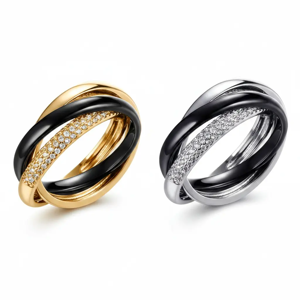 Eclipse Trinity Ring "LM"