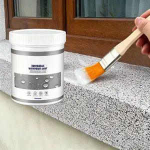 Waterproof Sealant 300g with Brush, No Demolition Leak Repair Coating for Bathroom, Kitchen & Exterior Wall, Brush-On Crack Filler & Sealer for Tiles