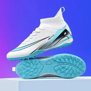 New Men Soccer Shoes Futsal Indoor Football Boots Cleats TF/FG Grass Ankle Hot-selling High-quality Training Kids Sport Match