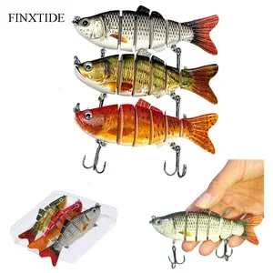 FINXTIDE 3PCS Bionic Swimming Bait, Glide Baits Jointed Swimbait, Robotic Fishing Lure That Swims by Itself, Lifelike Fishing Lures for Bass Trout Dealsforyoudays – Swimbait for Freshwater & Saltwater