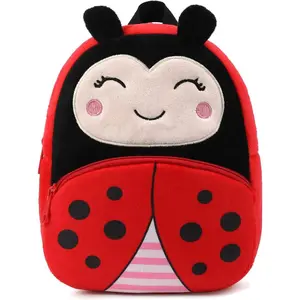 Cute Animal Cartoon Mini Toddler Backpack for Boys and Girls for Kids 2-6 Years (ladybug)